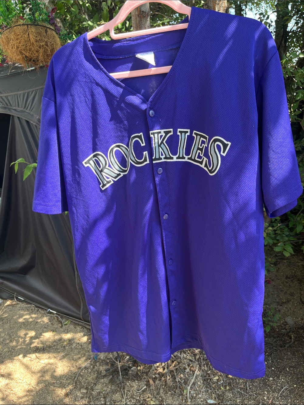 Rockies Purple Kids Button-Up Jersey